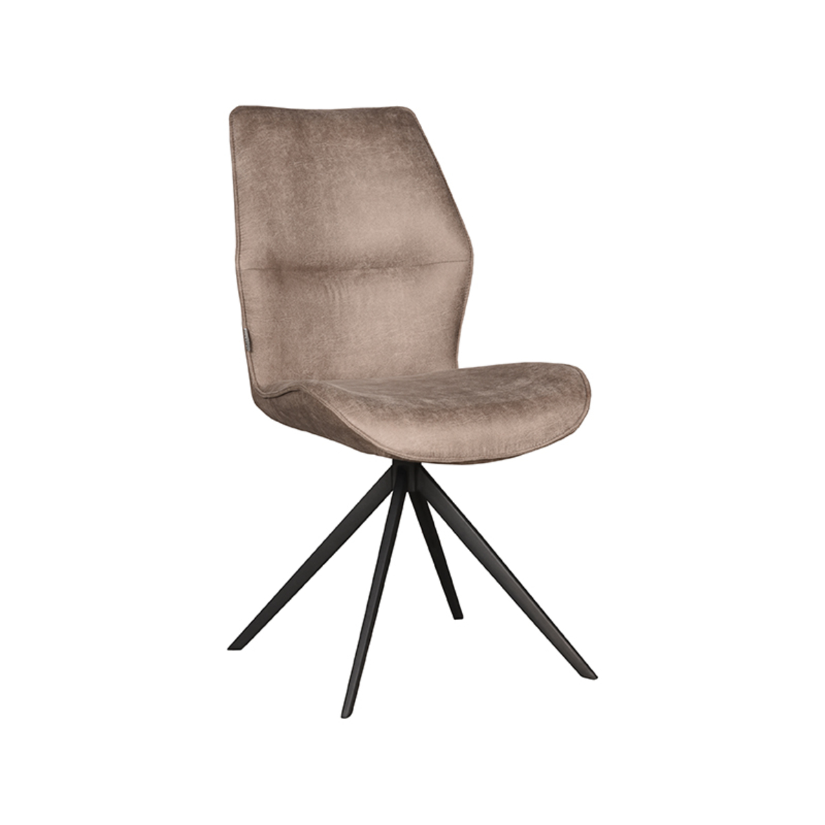 Eetkamerstoel Comfy Bruin Taupe - Micro Suede - LABEL51