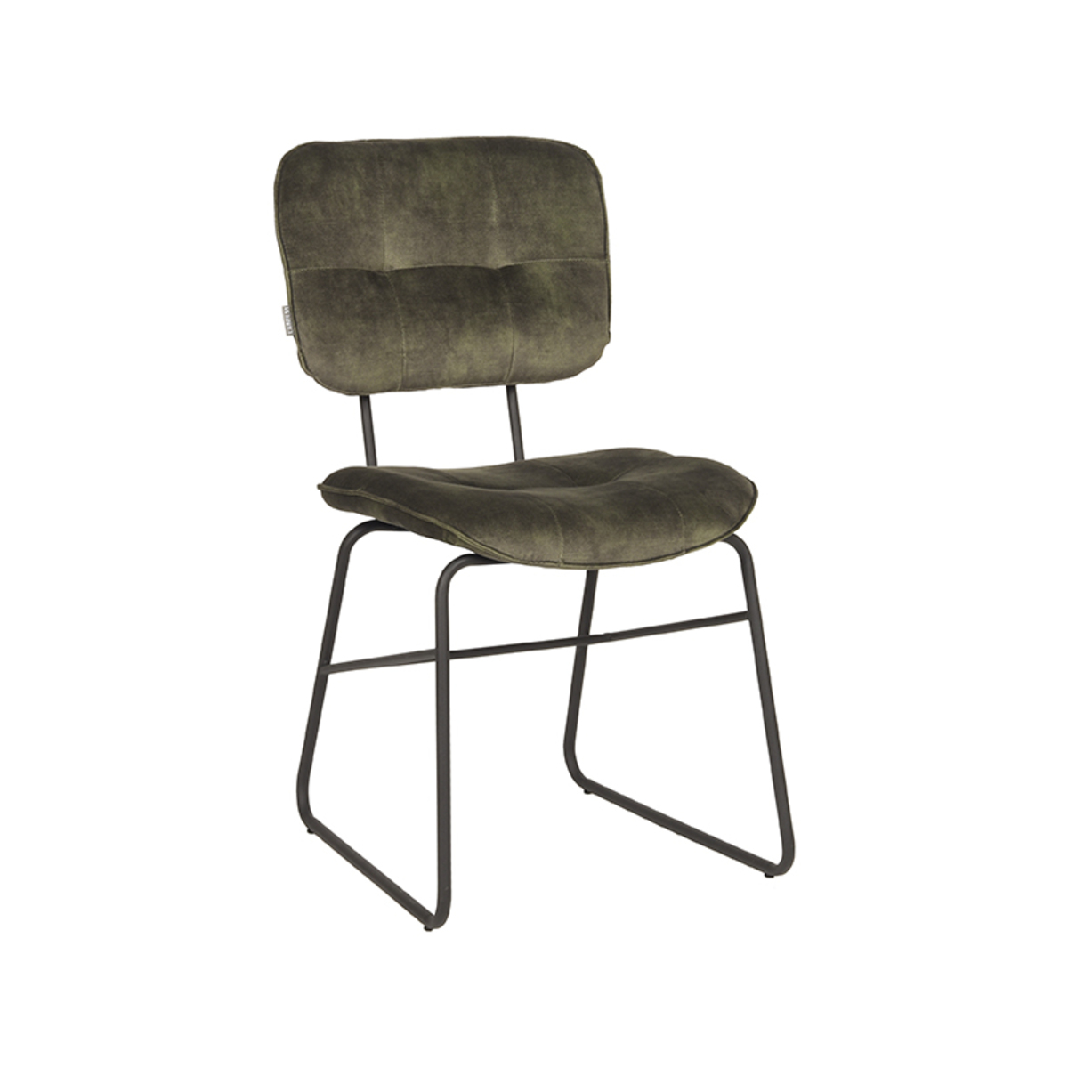 Eetkamerstoel Dez Groen Hunter - Velours - LABEL51