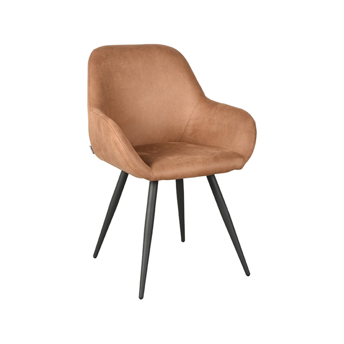Eetkamerstoel Fender Bruin Cognac - Microfiber - LABEL51