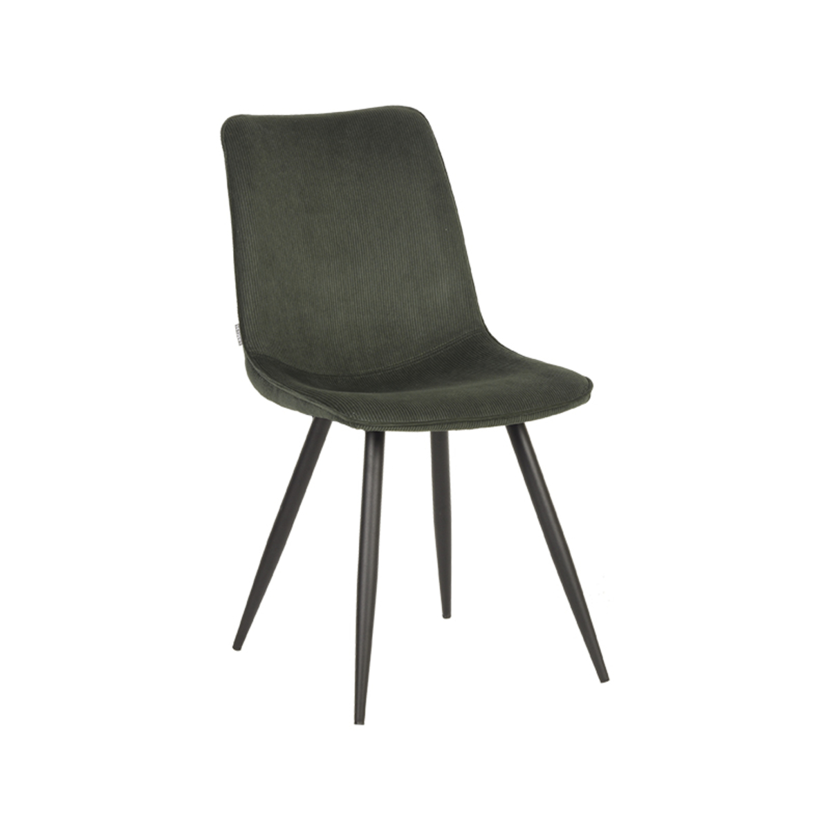 Eetkamerstoel Jort Groen Army green - Ribcord - LABEL51