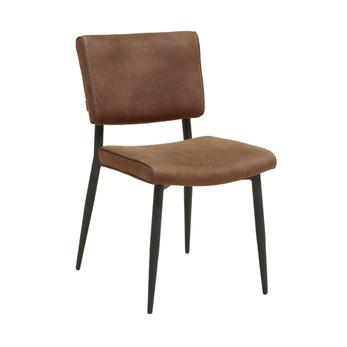 Eetkamerstoel Kensi Bruin Cognac - Microfiber - DOK 2 Essentials