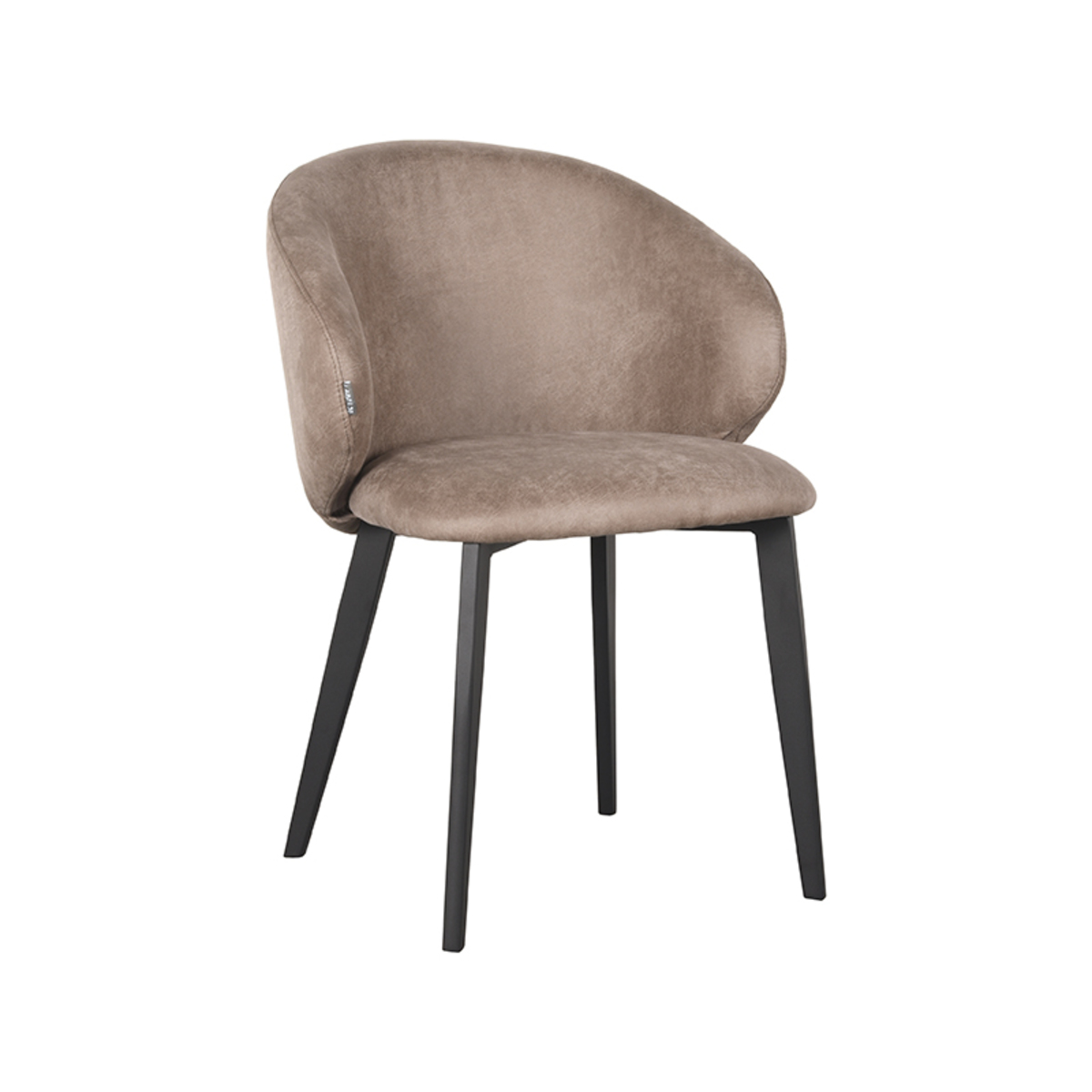 Eetkamerstoel Logan Naturel Taupe - Microfiber - LABEL51