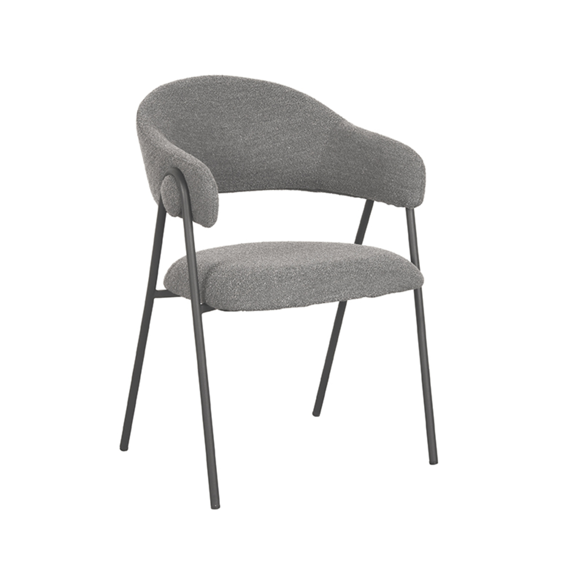 Eetkamerstoel Lowen Grijs - Boucle - LABEL51