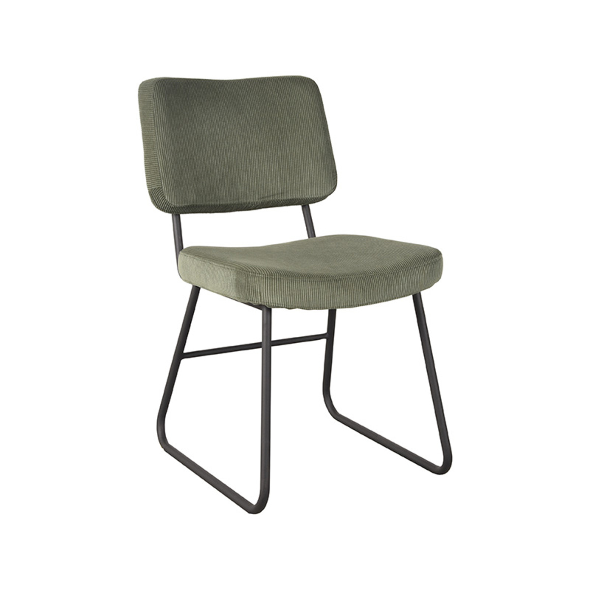 Eetkamerstoel Noah Groen Forest - Ribcord - LABEL51
