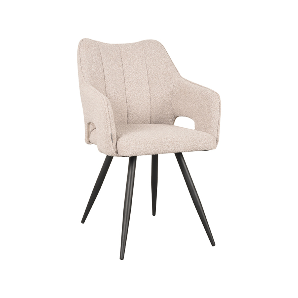 Eetkamerstoel Noud Naturel - Boucle - LABEL51