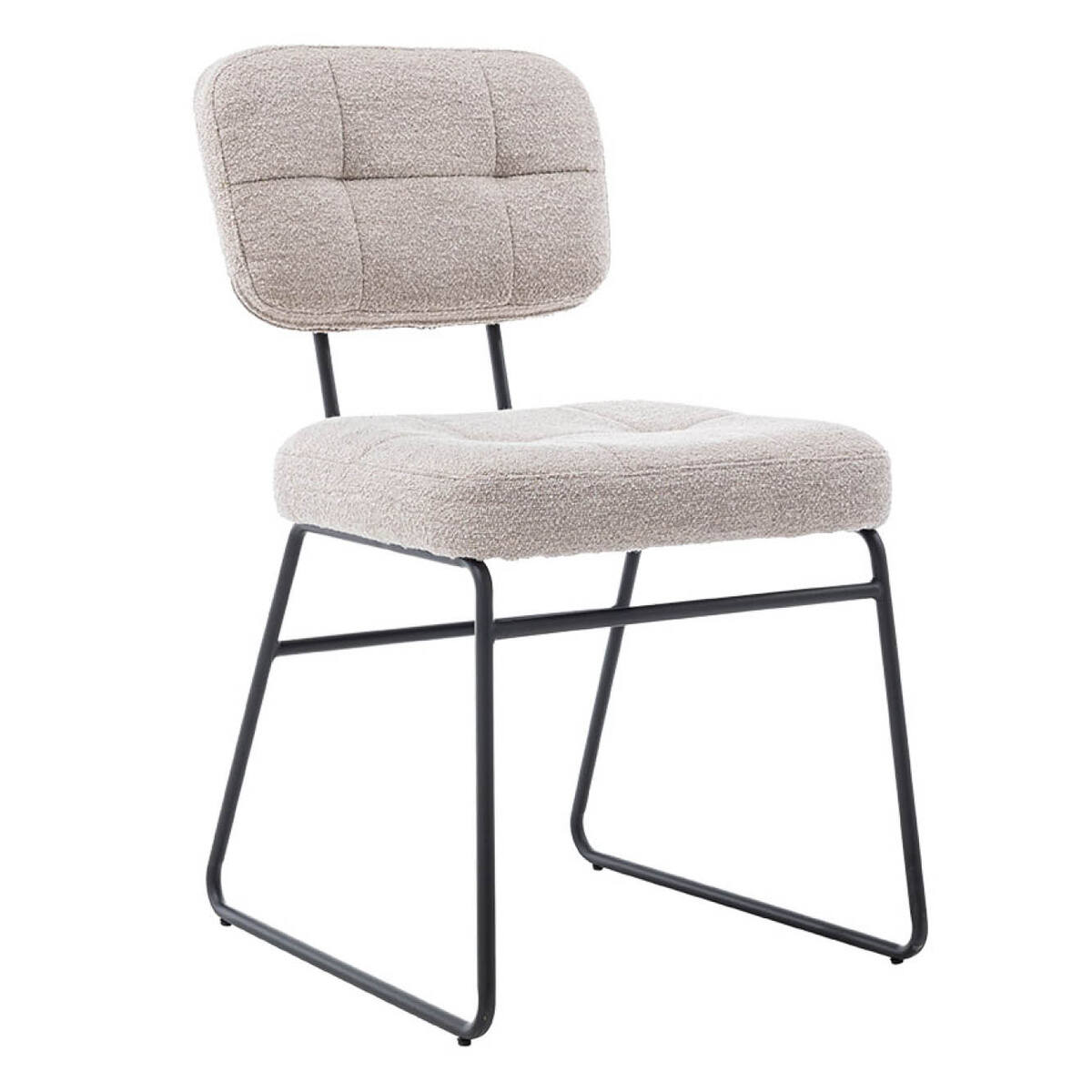 Eetkamerstoel Padola Bruin Zand - Boucle - Tower Living