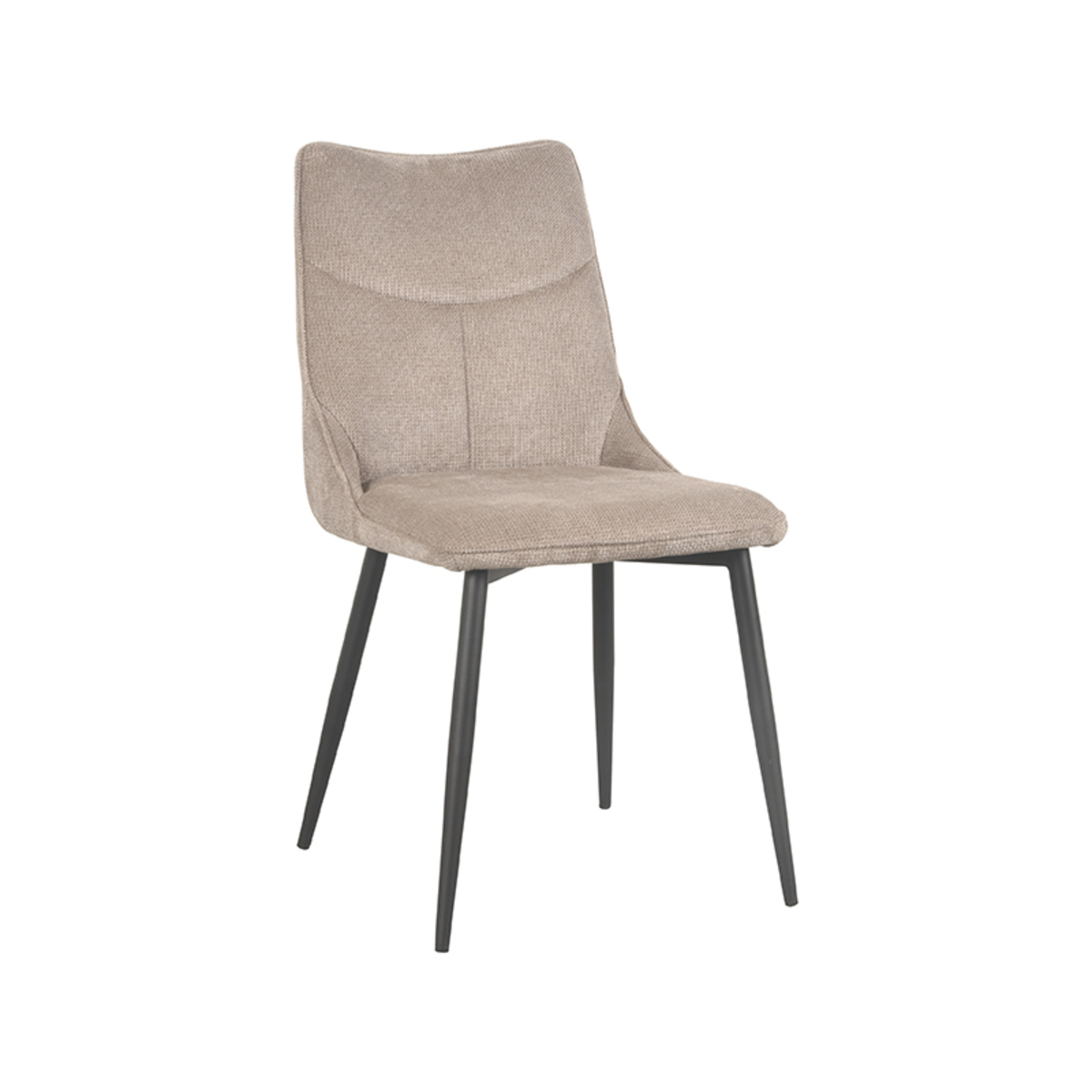Eetkamerstoel Riv Bruin Clay - Synthetisch - LABEL51