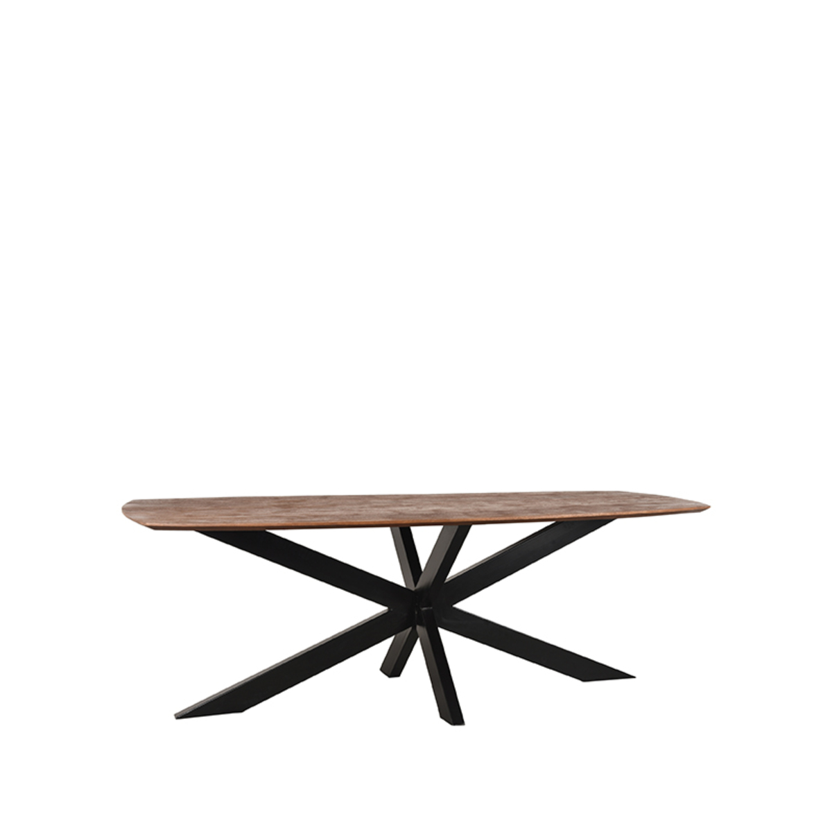 Eetkamertafel Zane Bruin Espresso - Mangohout - LABEL51