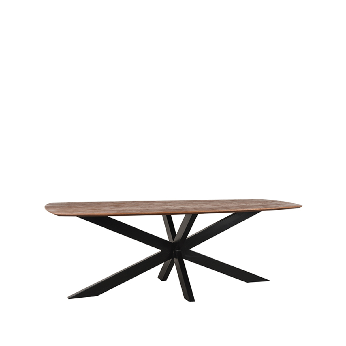 Eetkamertafel Zane Bruin Espresso - Mangohout - LABEL51