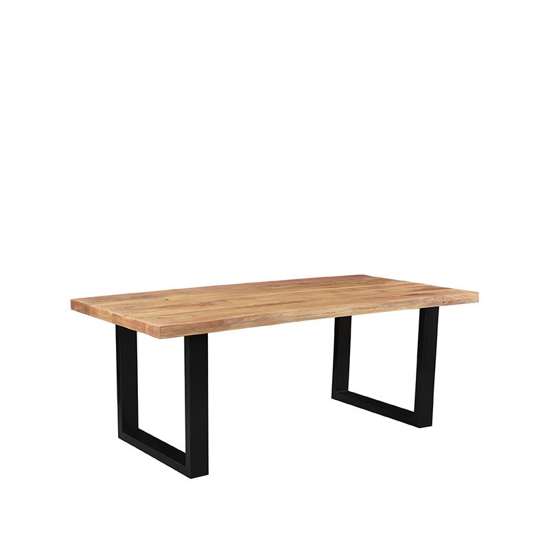 Eetkamertafel Zeth Naturel Rough - Mangohout - LABEL51