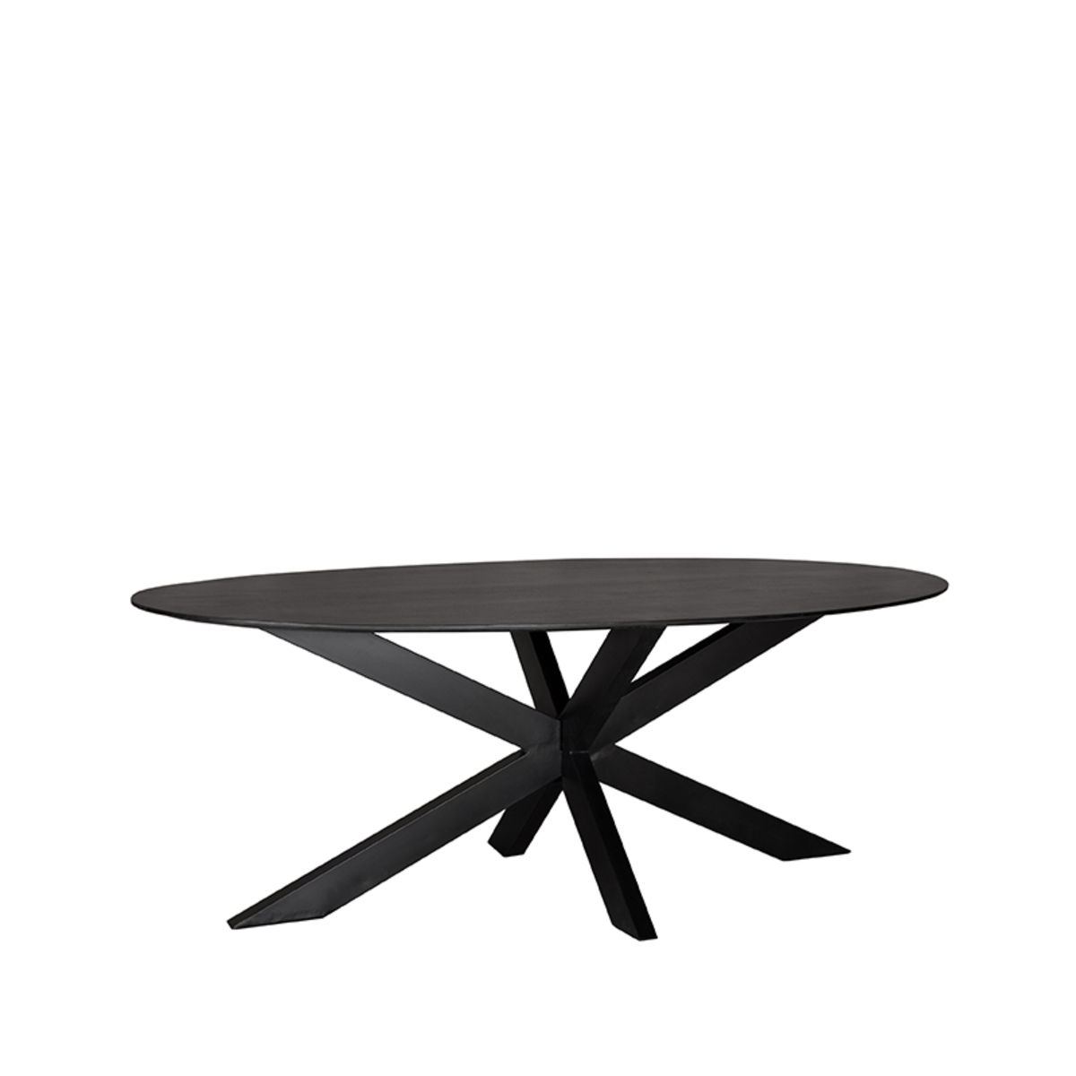 Eetkamertafel Zion Zwart - Mangohout - LABEL51