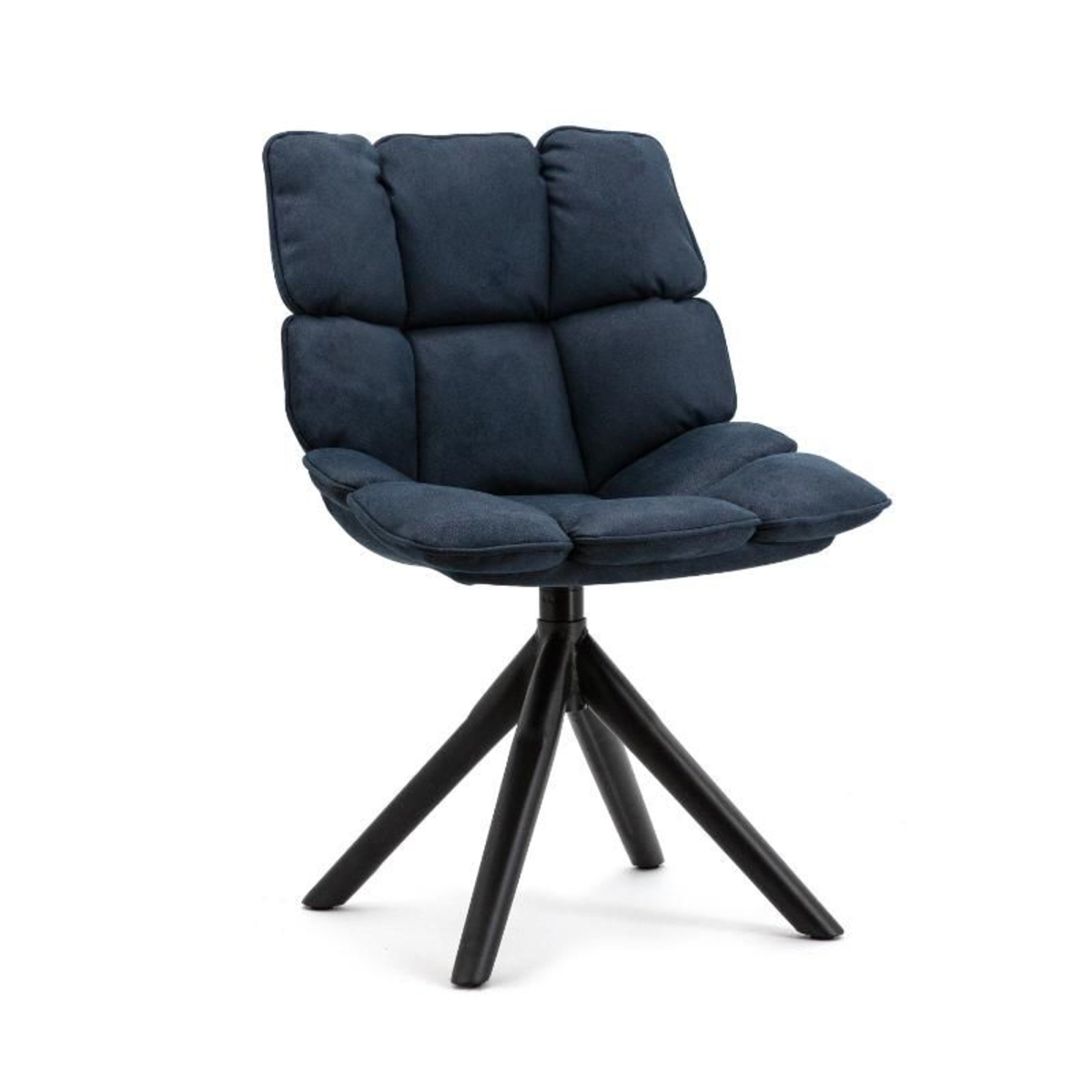 Eetkamerstoel Daan Blauw - Stof - Eleonora