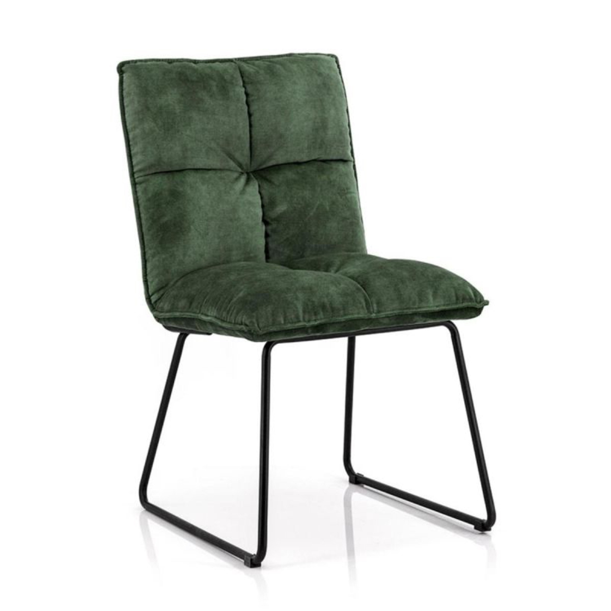 Eetkamerstoel Ruby Groen - Stof - Eleonora