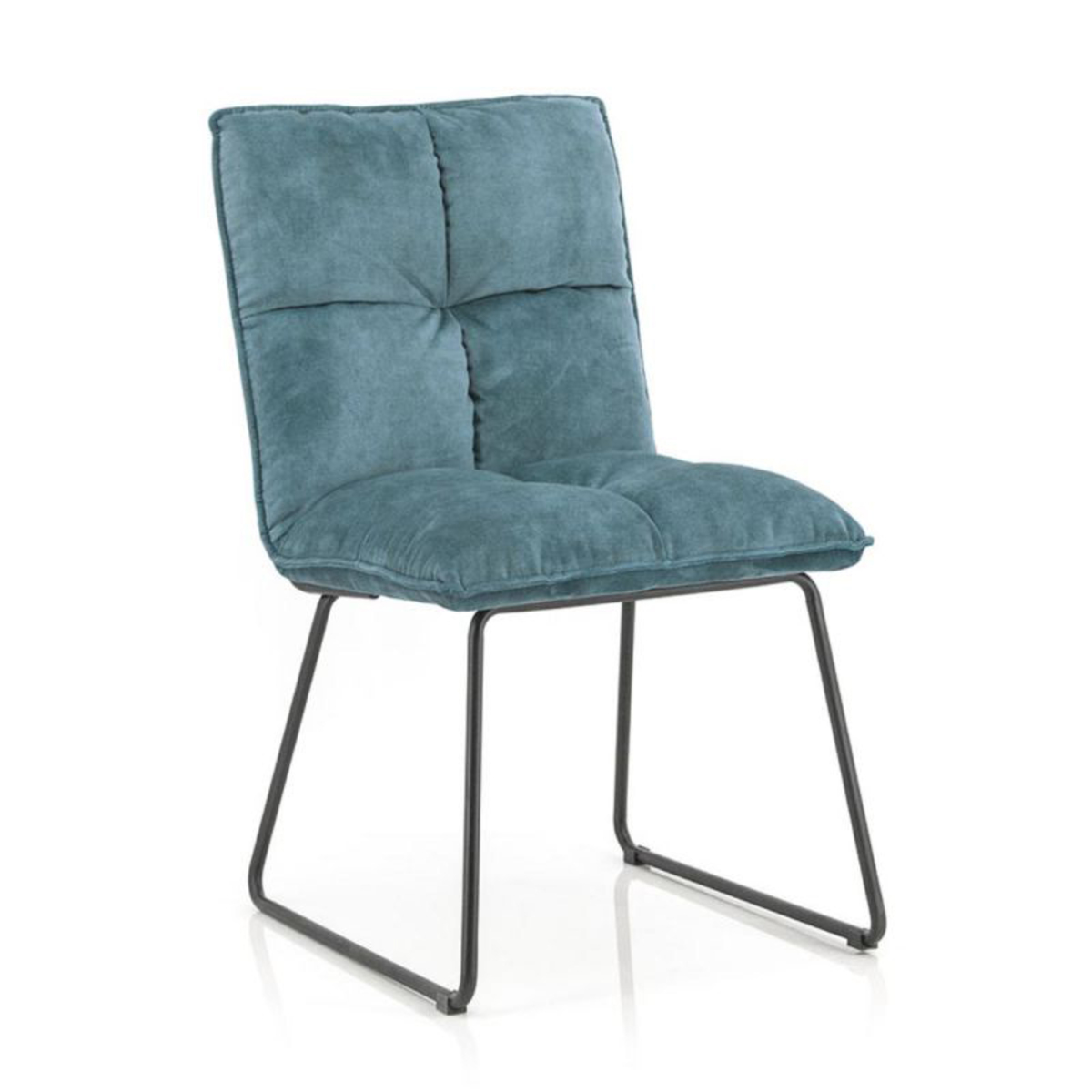 Eetkamerstoel Ruby Blauw - Stof - Eleonora