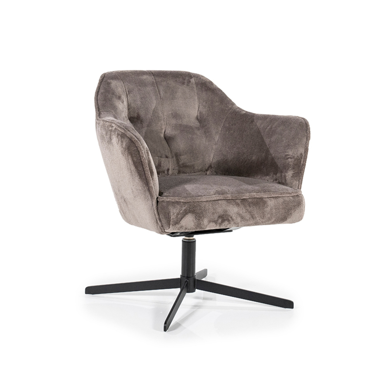 Fauteuil Dana Bruin Taupe - Stof - Sevn