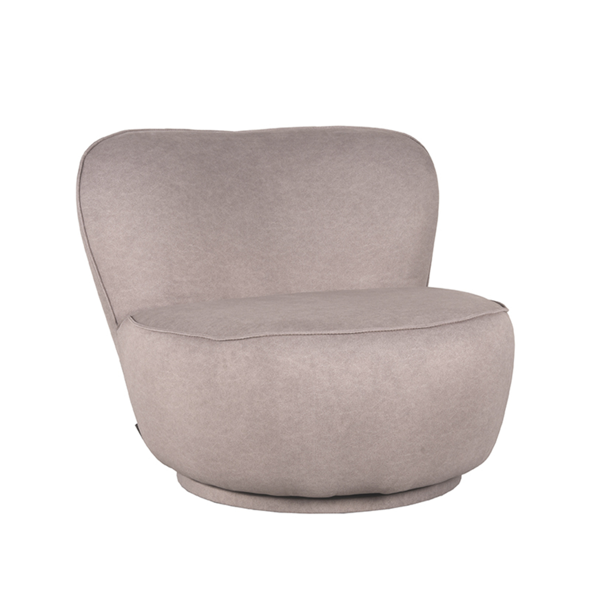 Fauteuil Bunny Bruin Taupe - Microfiber - LABEL51