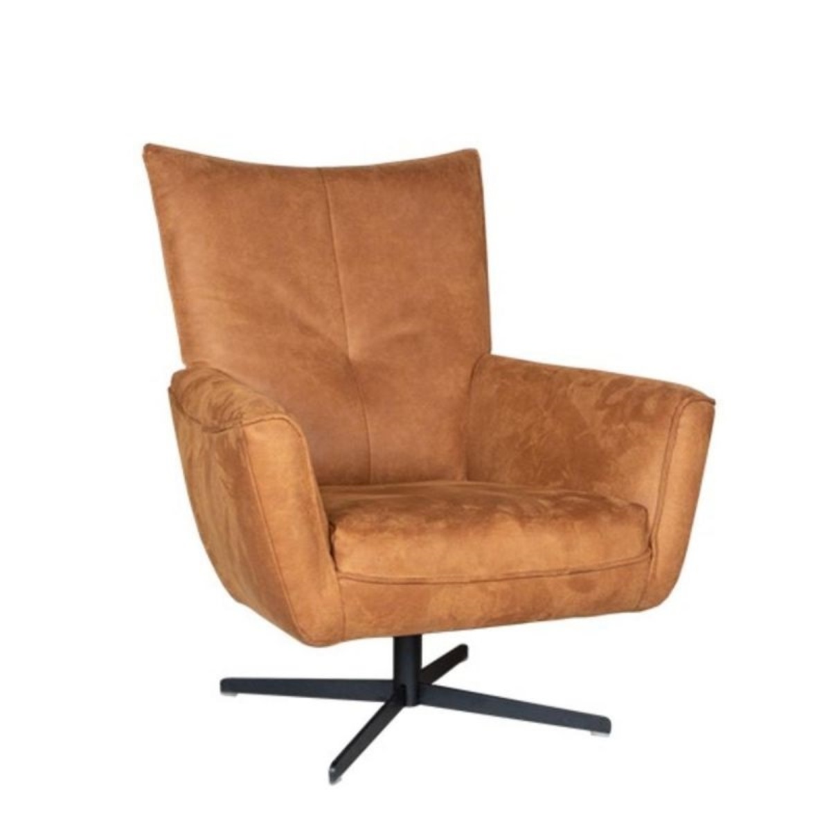 Fauteuil Casper Bruin Cognac - Microleder - DOK 2