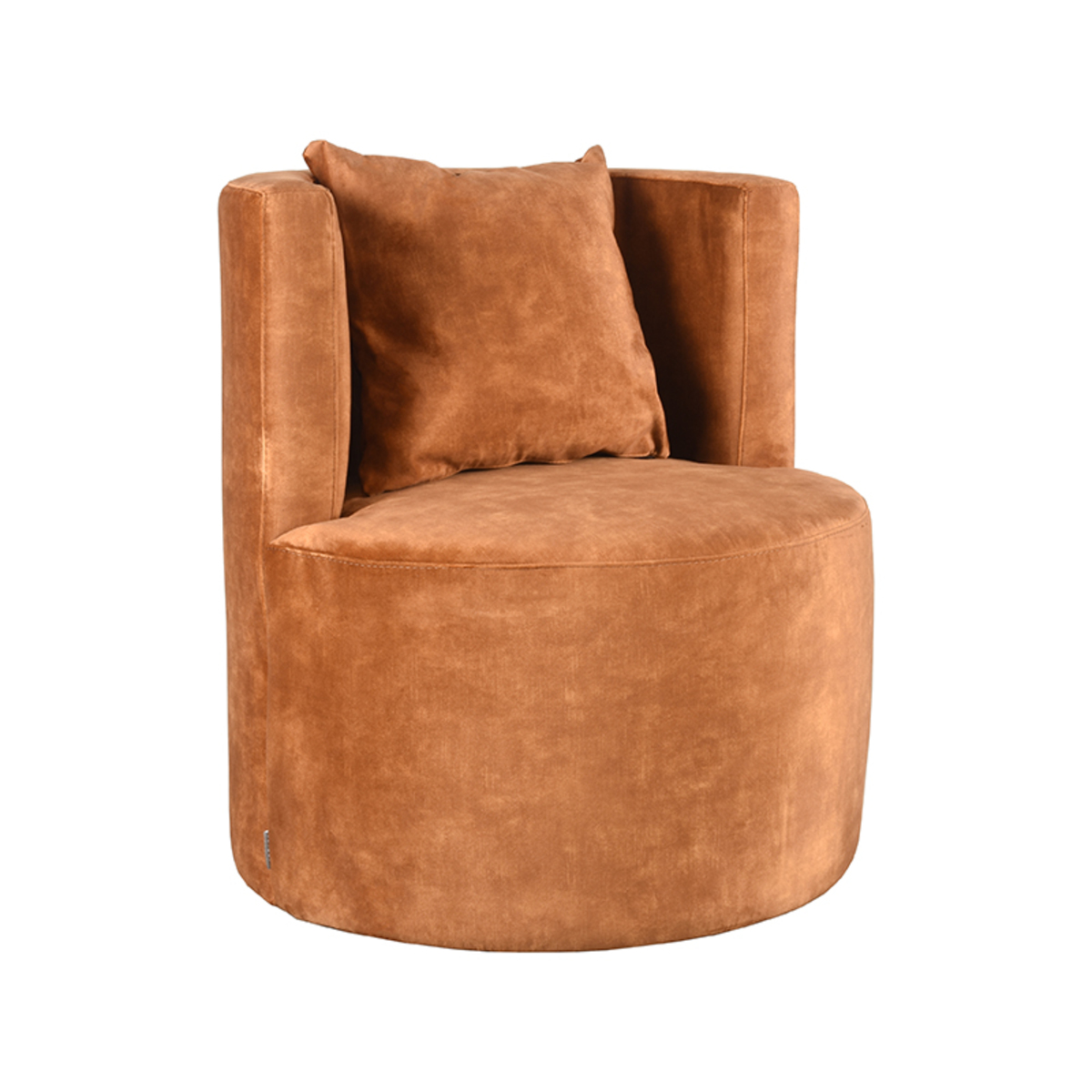 Fauteuil Evy Geel Oker - Velours - LABEL51