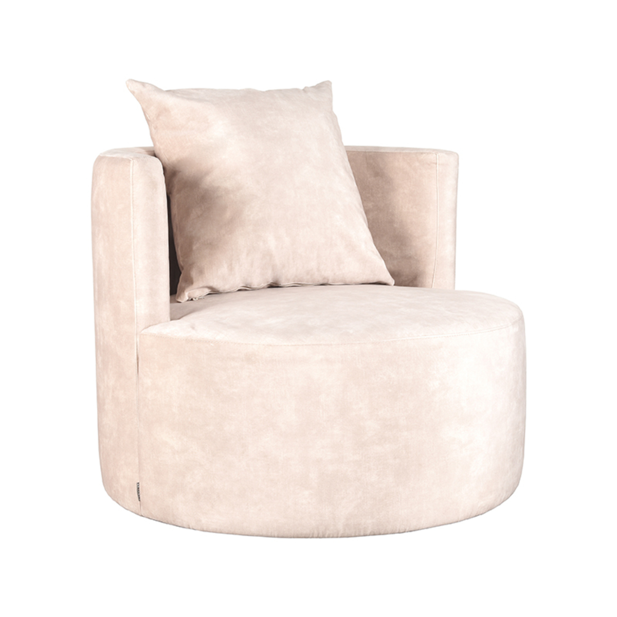 Fauteuil Evy Naturel - Velours - LABEL51