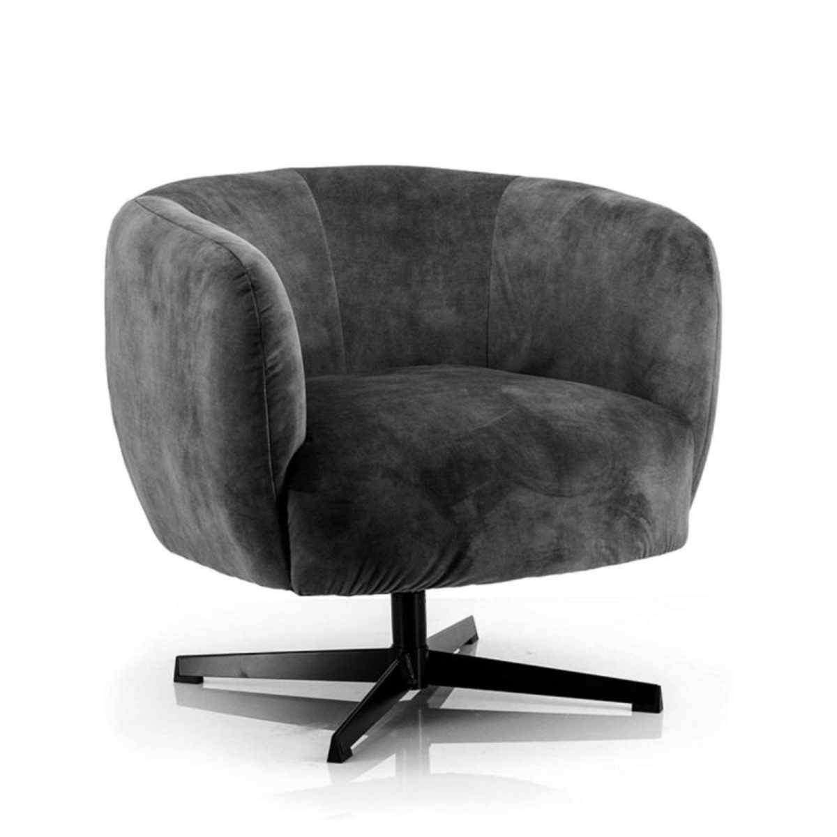 Fauteuil Jaimey Grijs Antraciet - Stof - Eleonora