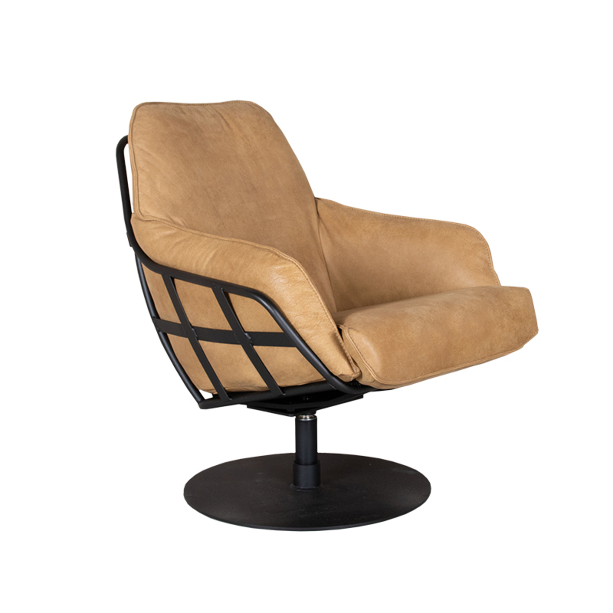 Fauteuil Joas Bruin - Leder - DOK 2