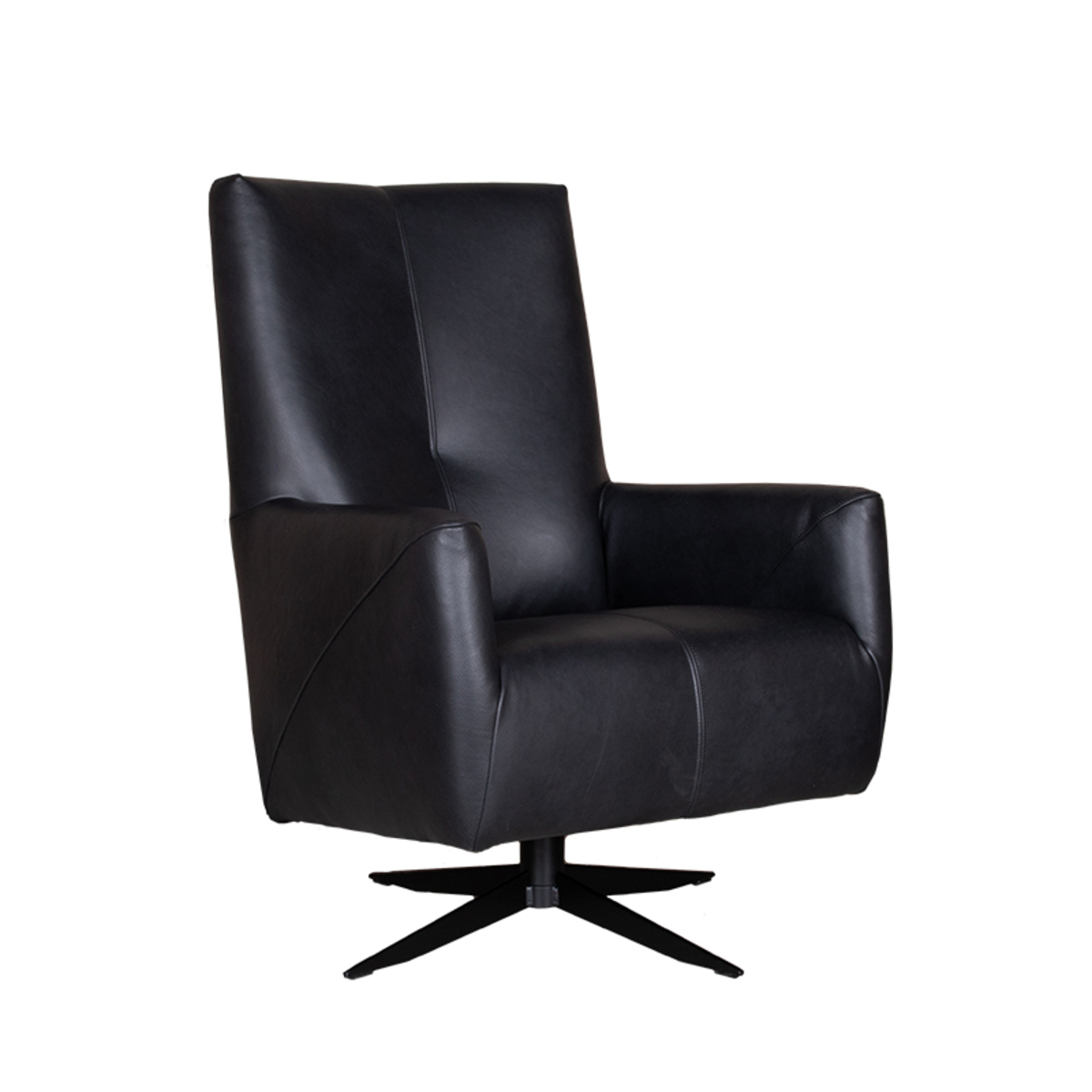Fauteuil Malou Zwart - Leder - DOK 2