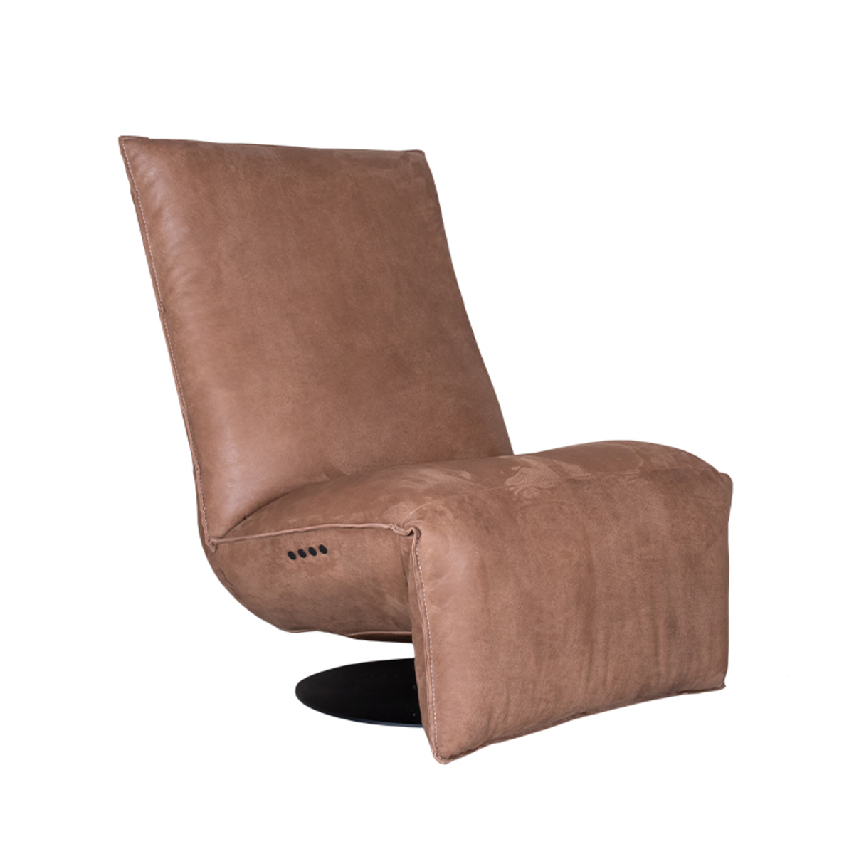 Fauteuil Izzy Bruin Cognac - Leder - DOK 2
