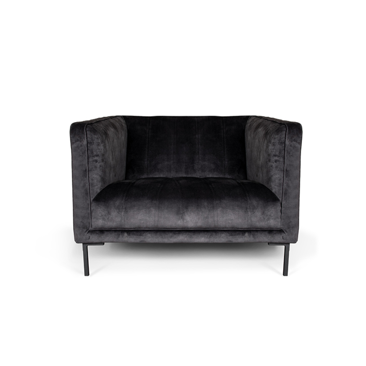 Fauteuil Siem Grijs Antraciet - Stof - Loveseat - Sevn