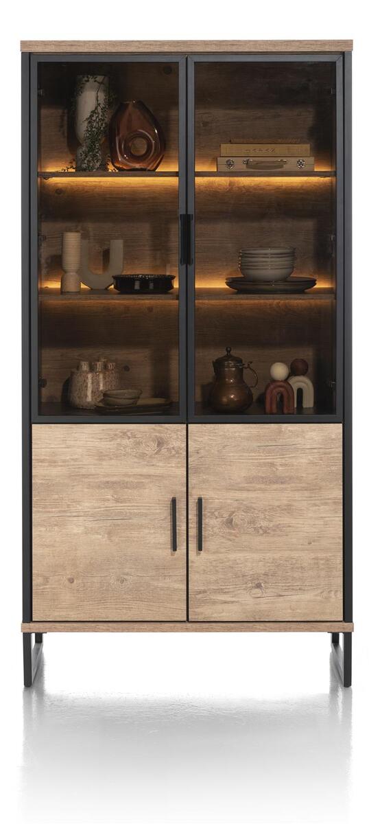Vitrinekast Pantin Naturel - Hout - Happy at Home