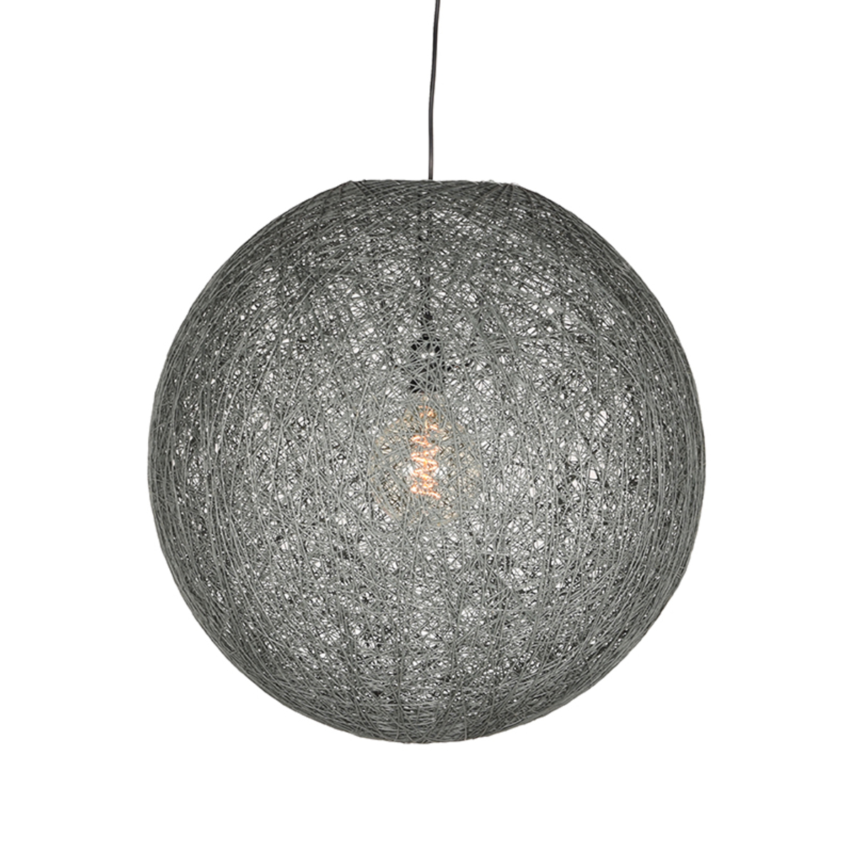 Hanglamp Twist Grijs - Vlas - LABEL51