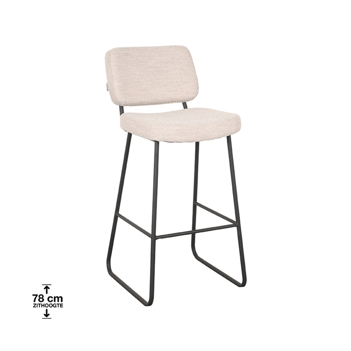 Barkruk Noah Naturel - Boucle - LABEL51