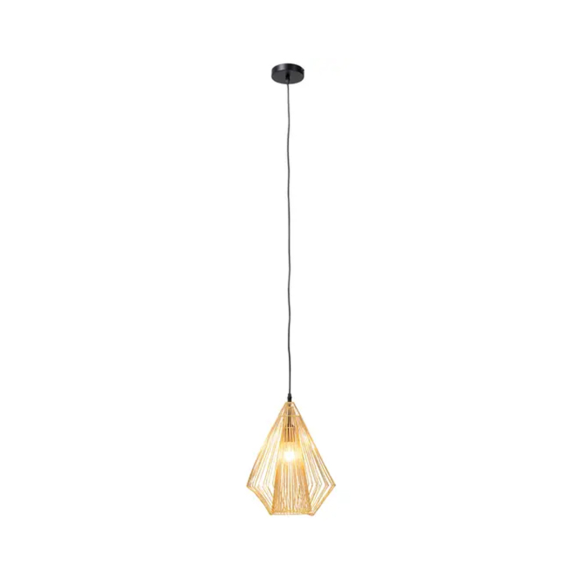 Hanglamp Geel Goud - Metaal - Kare Design