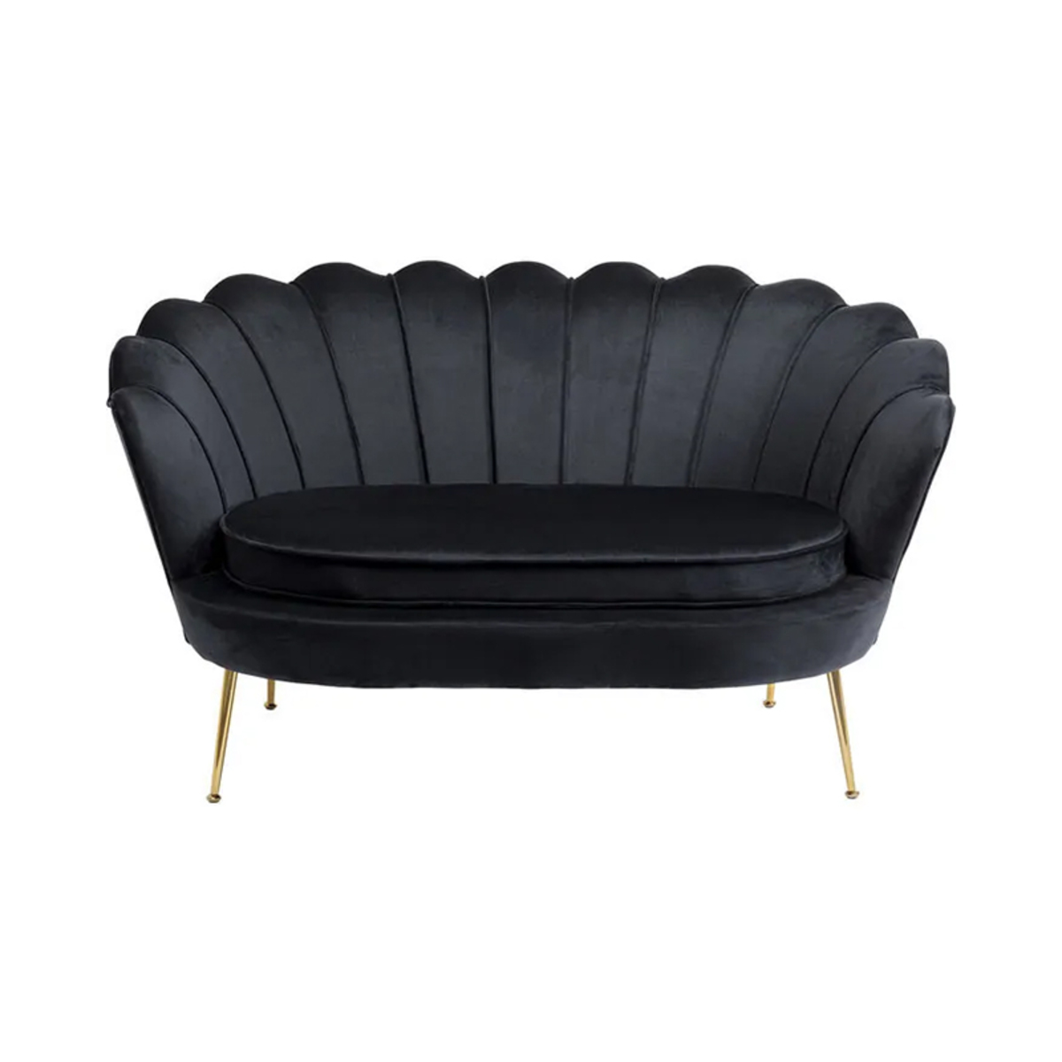 Bank Zwart - Fluweel - Kare Design