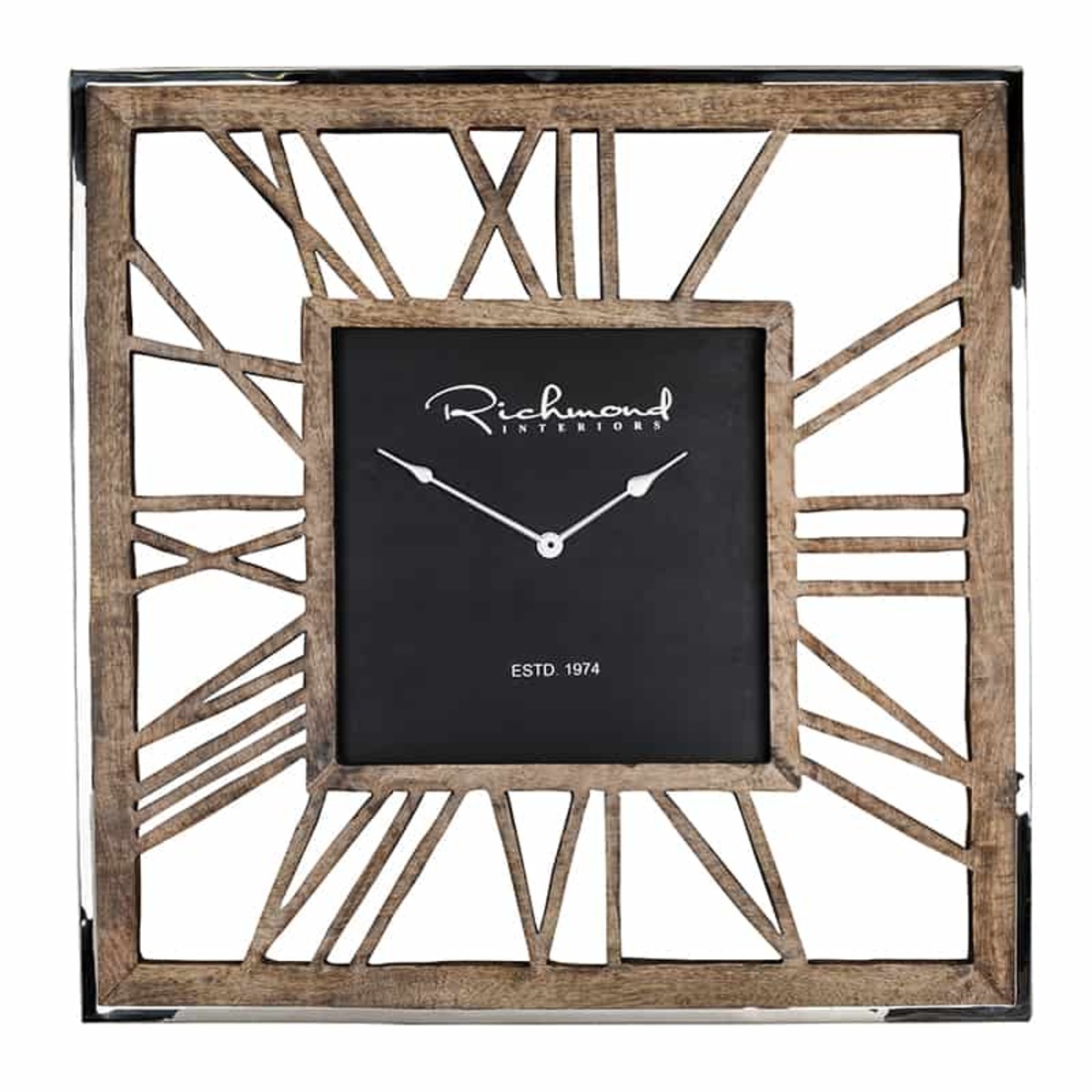Klok Richmond Decoration Zwart - Aluminium - Richmond Interiors