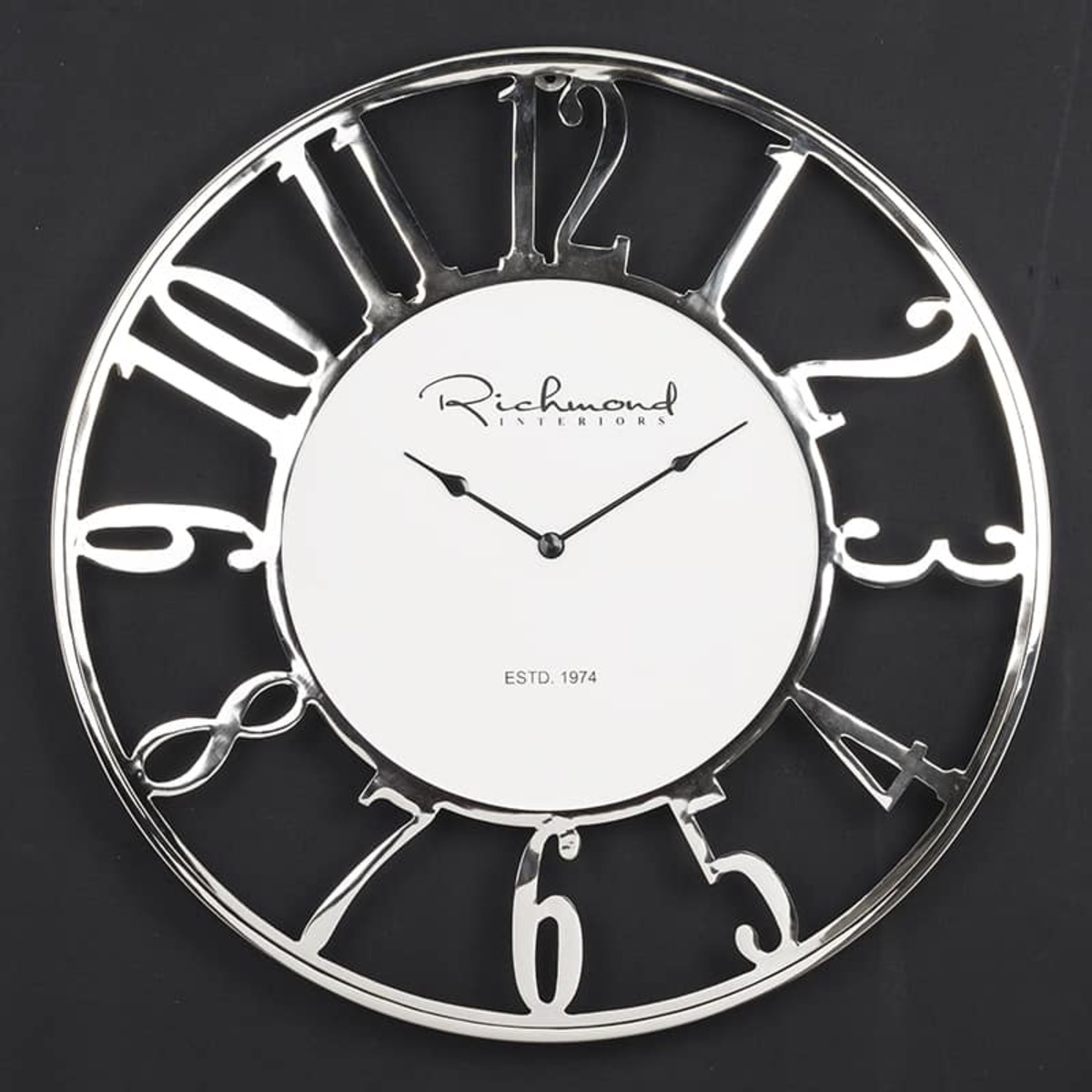 Klok Richmond Decoration Zwart - Aluminium - Richmond Interiors