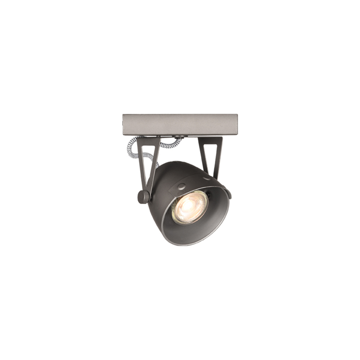 Spot Cap led Grijs - Metaal - LABEL51