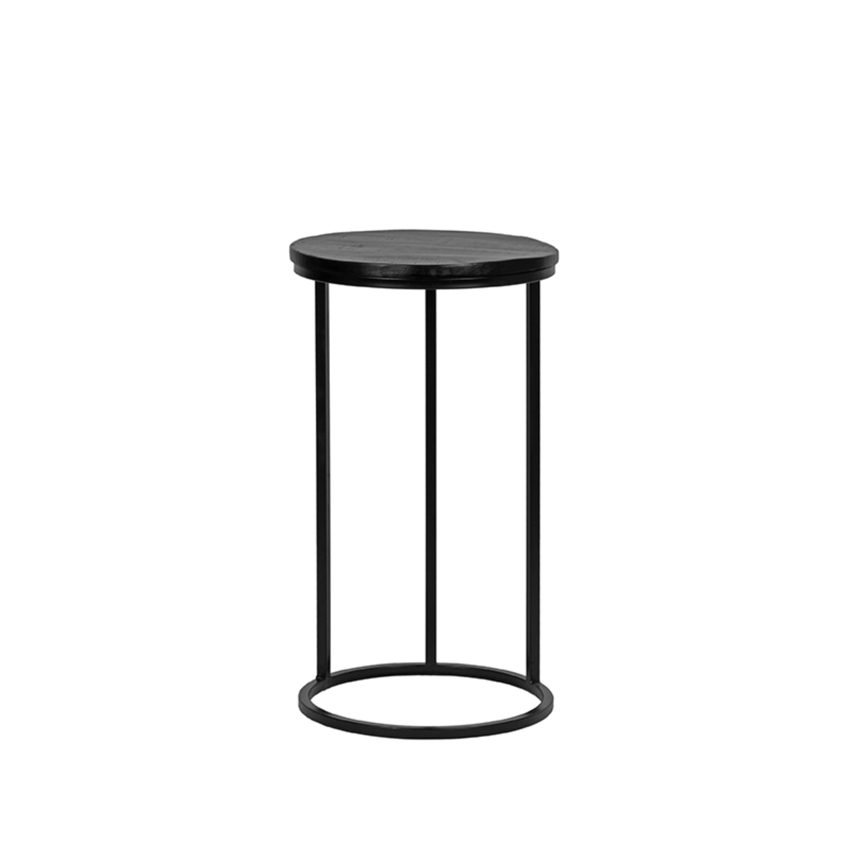 Bijzettafel Motion Zwart - Mangohout - LABEL51