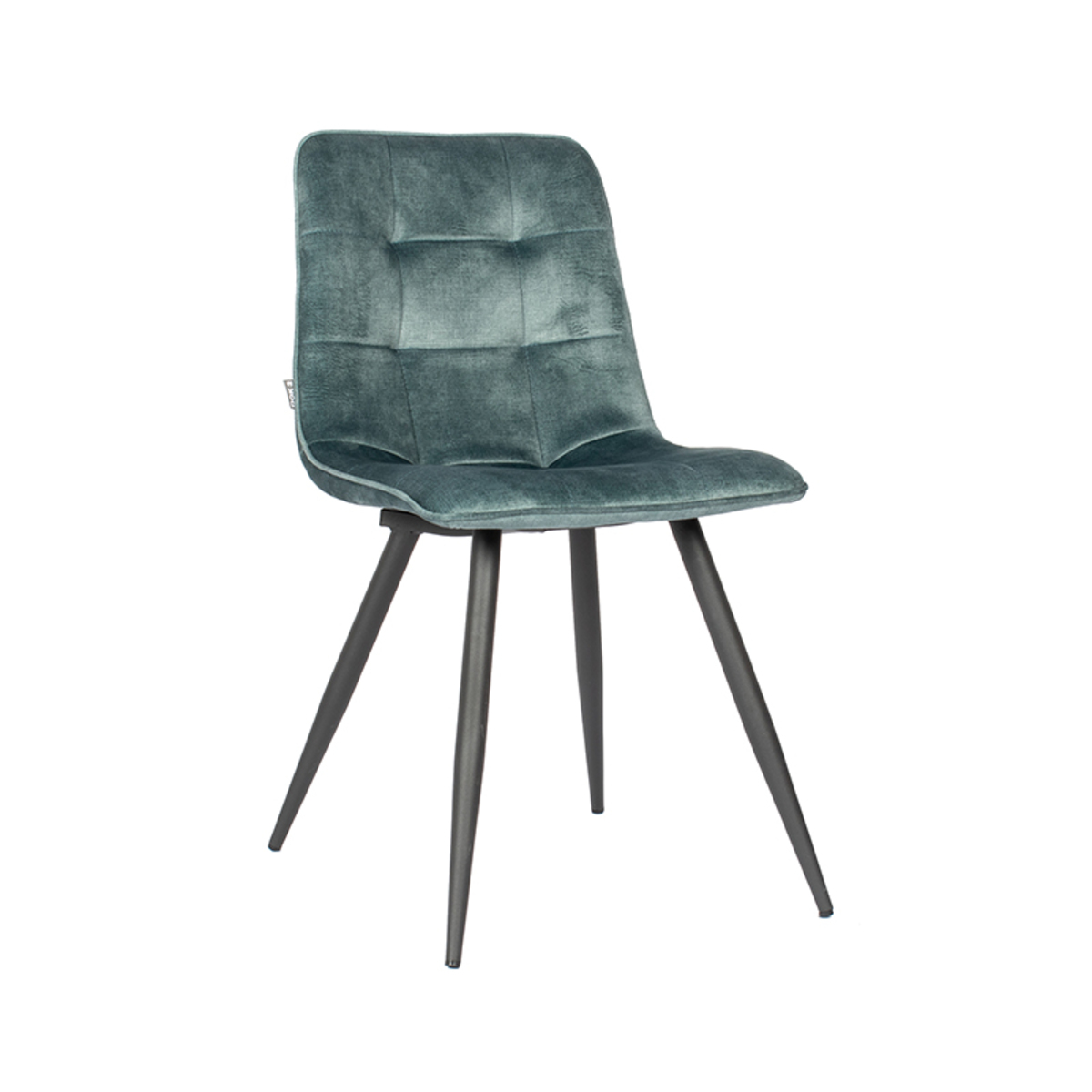 Eetkamerstoel Lars - Zonder armleuning - Blauw - Velours - Modern - DOK 2 Exclusive