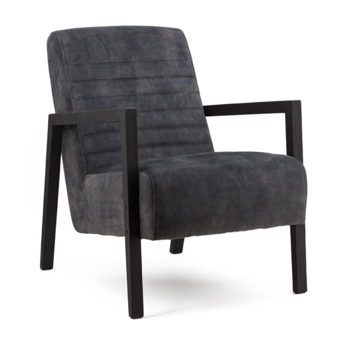 Fauteuil Lars Grijs Antraciet - Stof - Eleonora