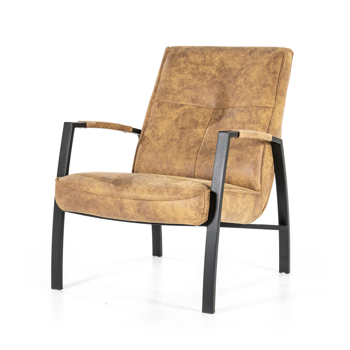 Fauteuil Marissa Bruin Cognac - Microleder - Sevn