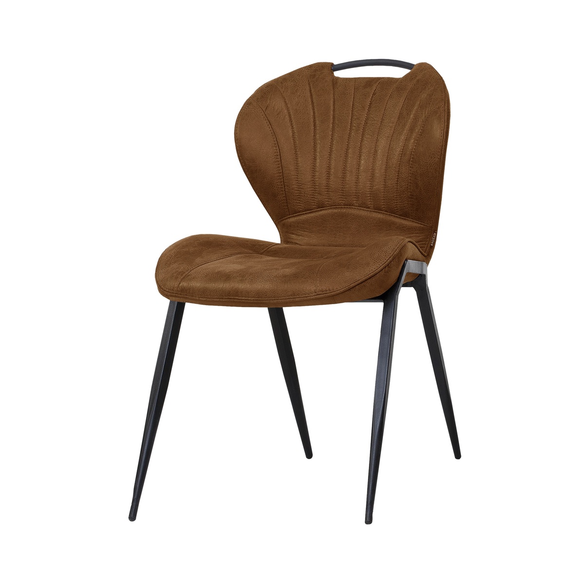 Eetkamerstoel Rooky Bruin Cognac - Microleder - DOK 2
