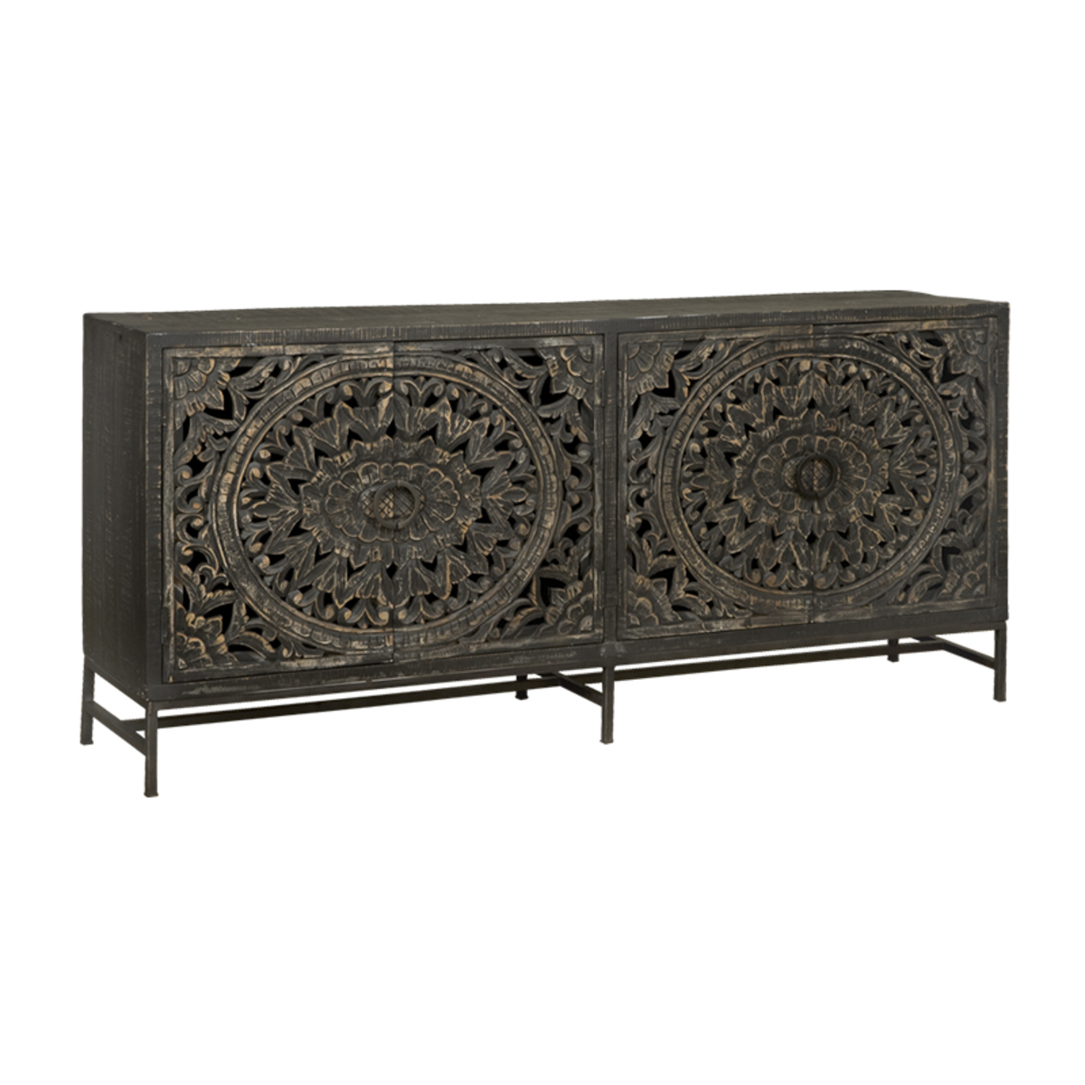 Dressoir Zwart - Hout - Tower Living