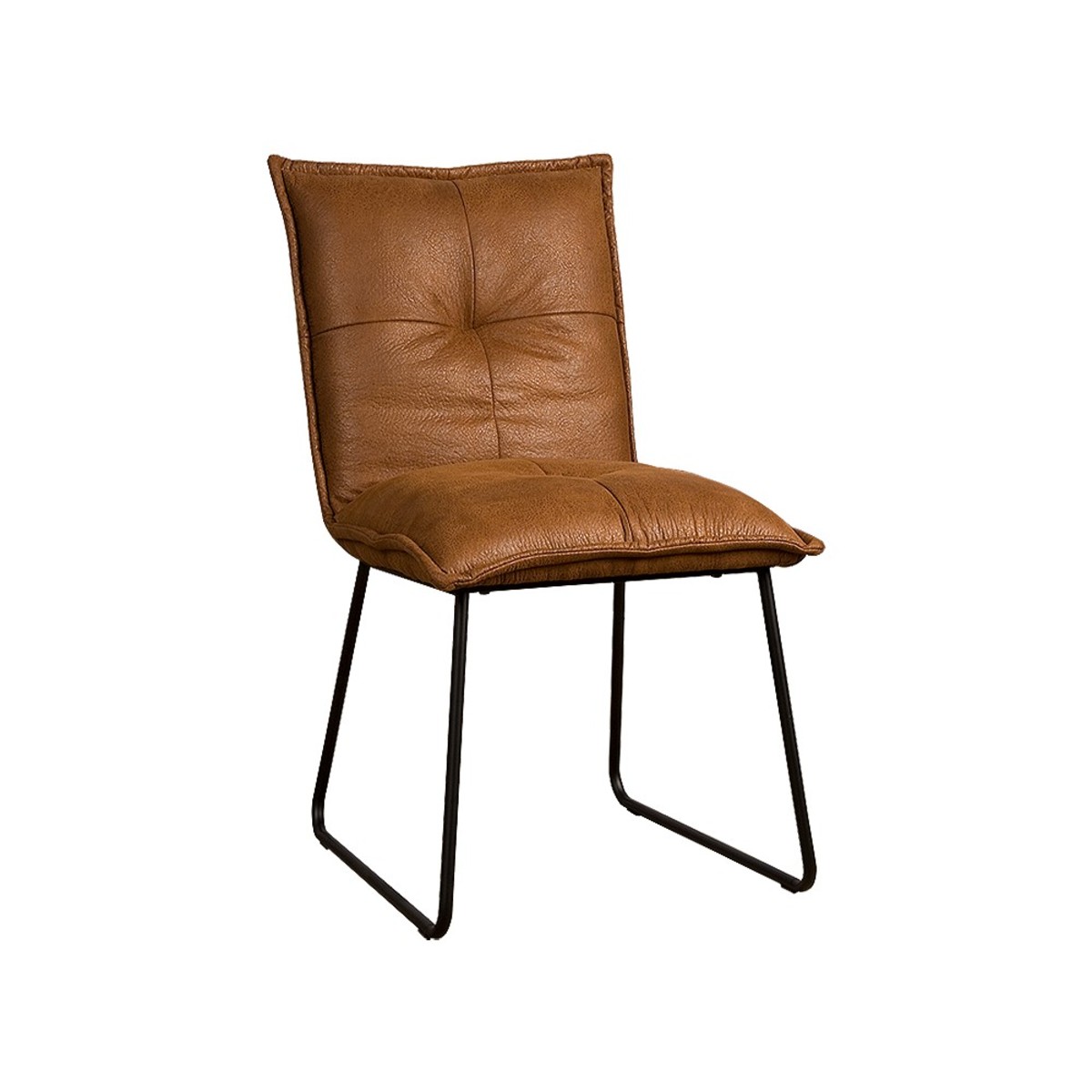 Eetkamerstoel Seda Bruin Cognac - Stof - DOK 2 Rustique
