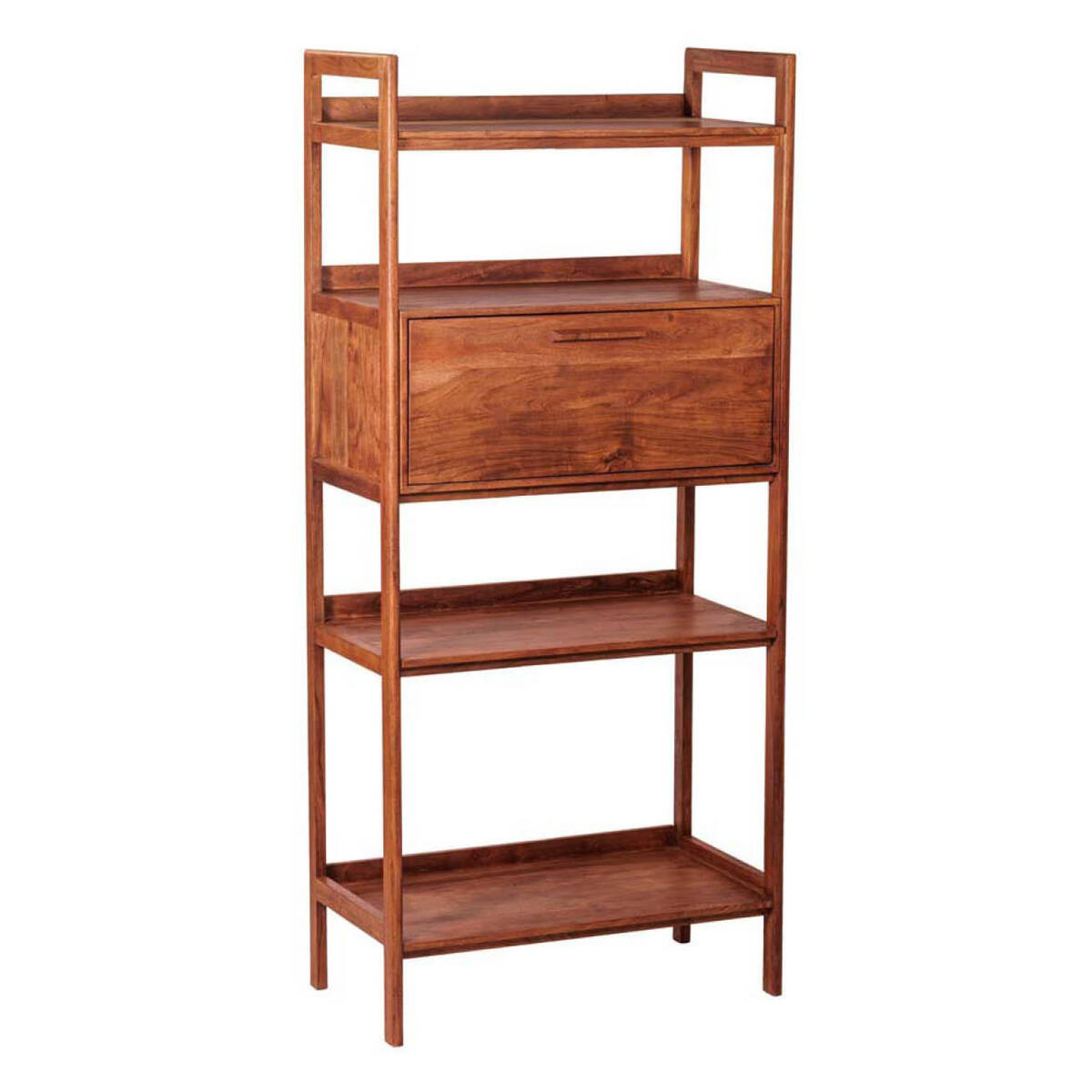 Boekkast Falcone Bruin Walnoot - Acaciahout - Tower Living