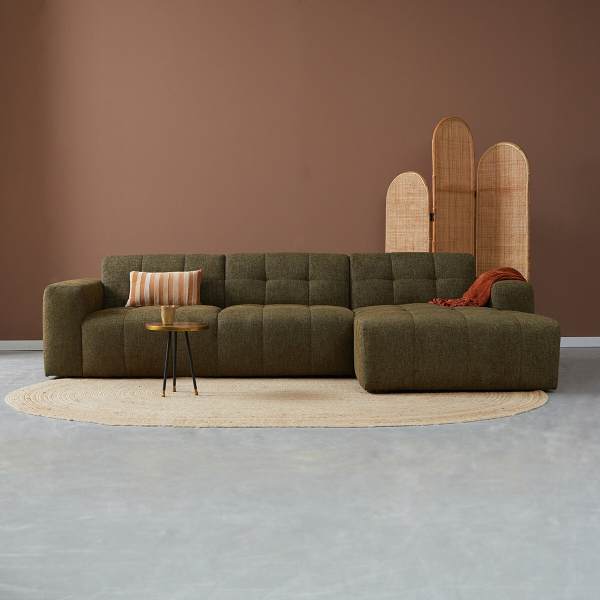 Hoekbank Wave Groen - Stof - DOK 2 Design