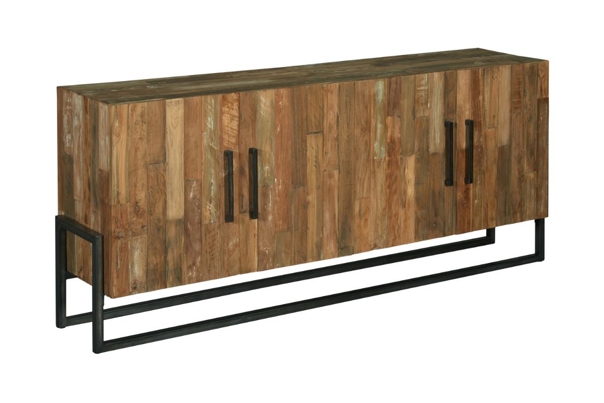 Dressoir Potenza Bruin - Teak - DOK 2 Rustique