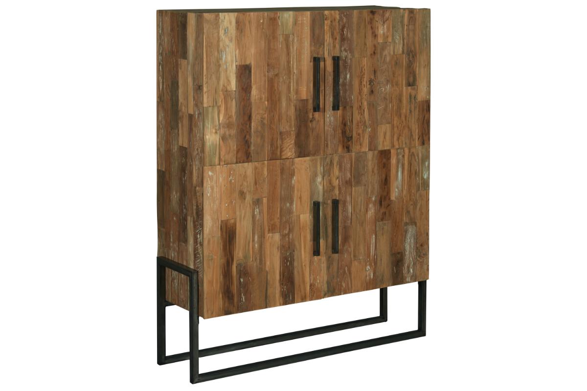 Bergkast Potenza Bruin Hout - Teak - DOK 2 Rustique