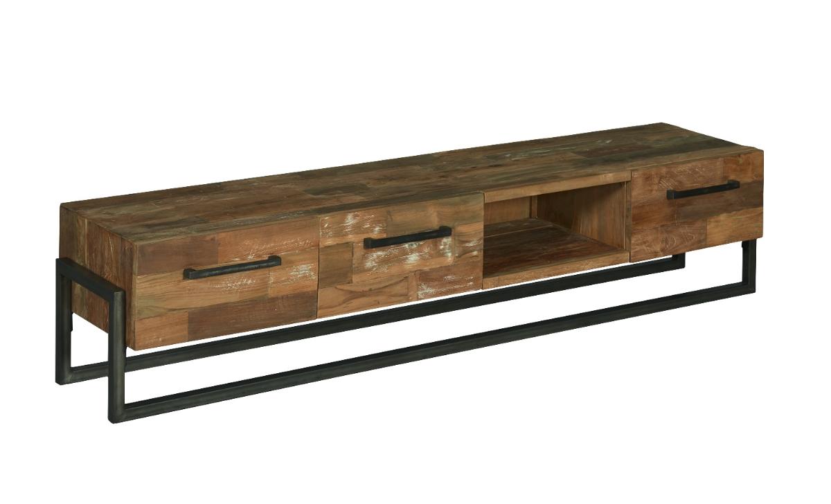Tv-meubel Potenza Bruin Hout - Teak - DOK 2 Rustique