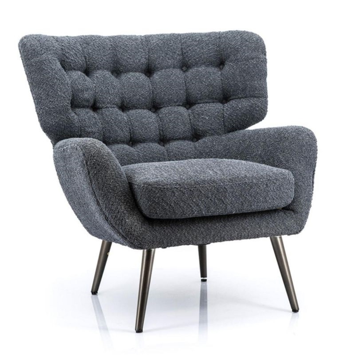Fauteuil Zwart - Stof - Eleonora