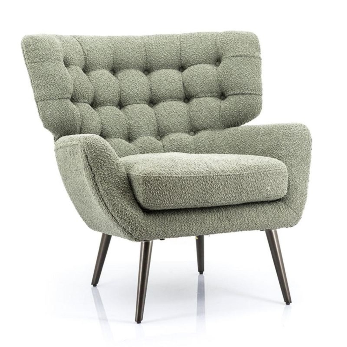 Fauteuil  Groen - Stof - Eleonora
